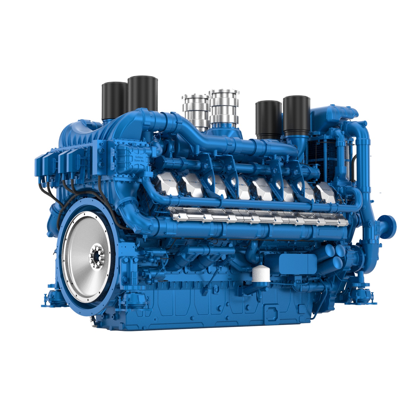 16M33.3 marine engine designed by Baudouin for tugboat applications. 
